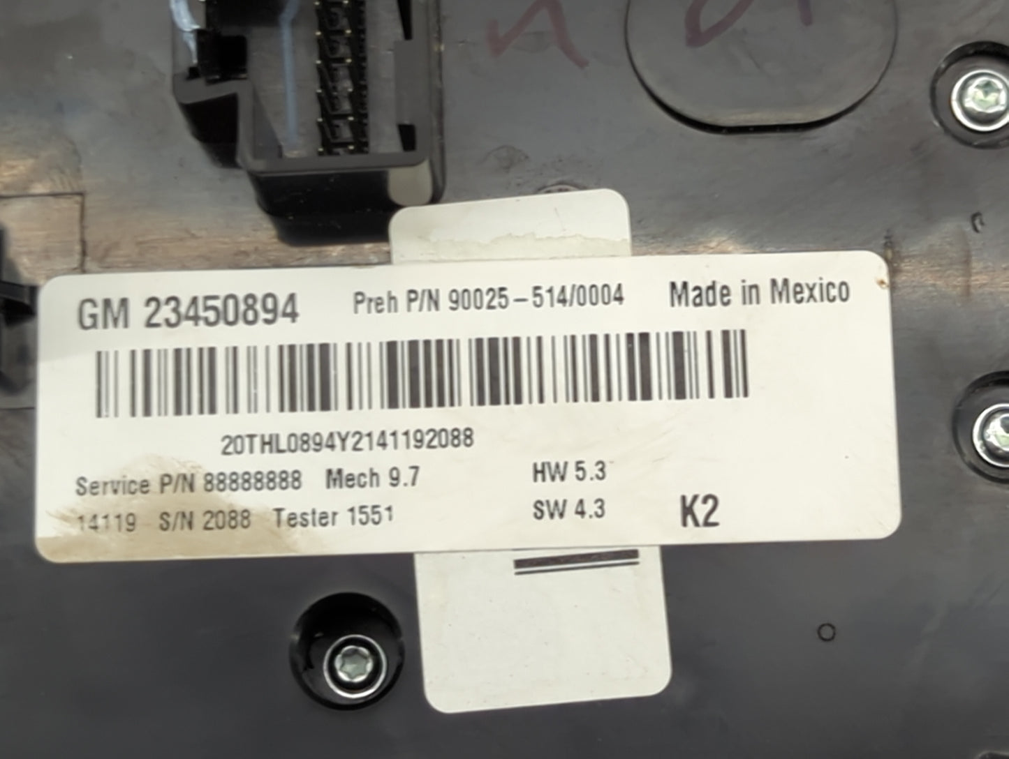 2013-2014 Gmc Terrain Radio Control Panel - Oemusedautoparts1.com