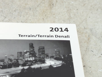 2014 Gmc Terrain Owners Manual Book Guide P/N:22852844 OEM Used Auto Parts
