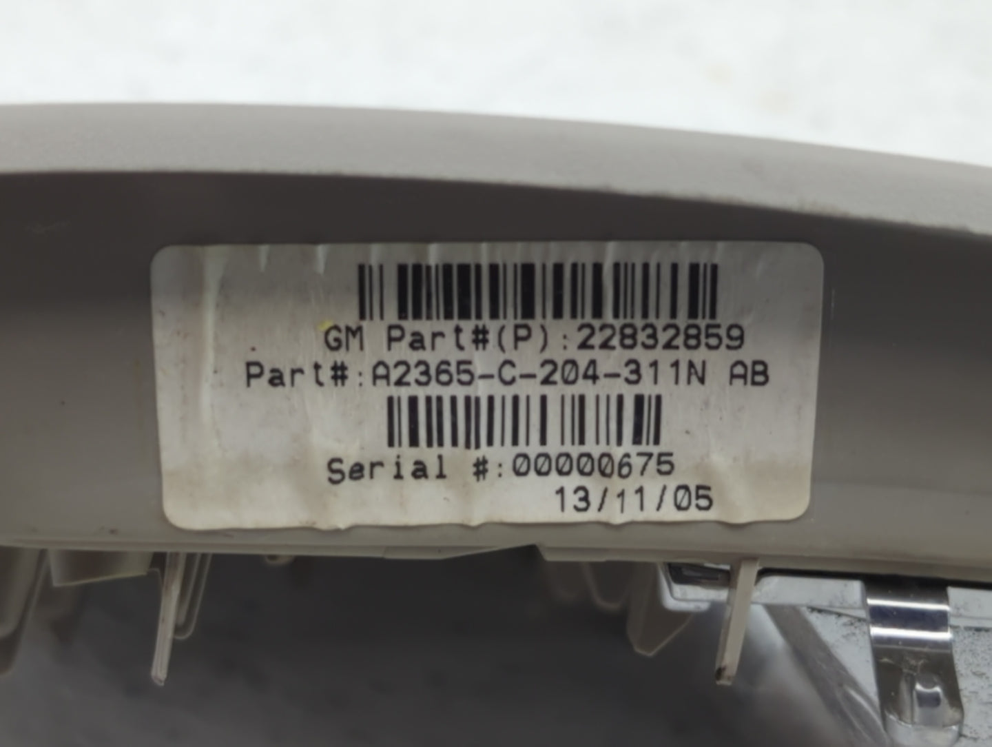 2014 Gmc Terrain Overhead Roof Console Grey - Oemusedautoparts1.com