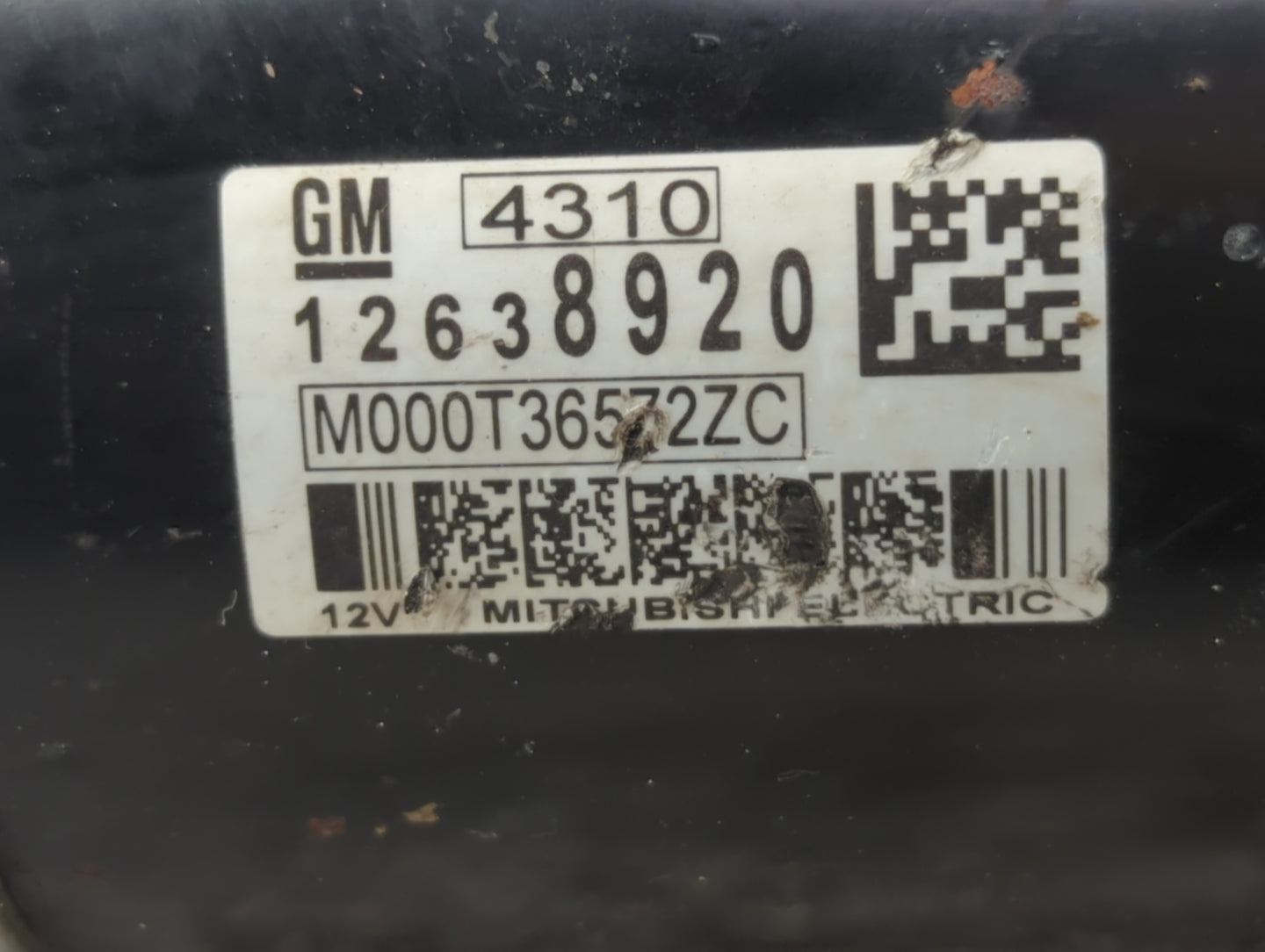 2010-2017 Gmc Terrain Car Starter Motor Solenoid OEM P/N:12638920 Fits OEM Used Auto Parts - Oemusedautoparts1.com