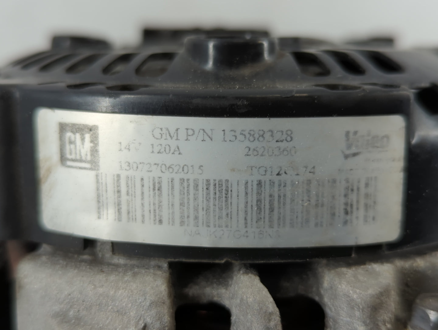 2010-2017 Gmc Terrain Alternator Replacement Generator Charging Assembly Engine OEM P/N:13588328 Fits OEM Used Auto Parts - 