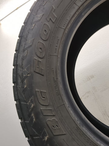 Used Tire 265/70R17 BIG O BIG FOOT A/T 121R - Tread Depth 8/32