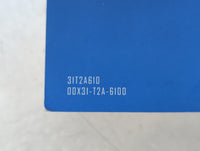 2014 Honda Accord Owners Manual Book Guide P/N:00X31-T2A-6100 OEM Used Auto Parts - Oemusedautoparts1.com