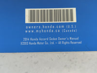 2014 Honda Accord Owners Manual Book Guide P/N:00X31-T2A-6100 OEM Used Auto Parts - Oemusedautoparts1.com