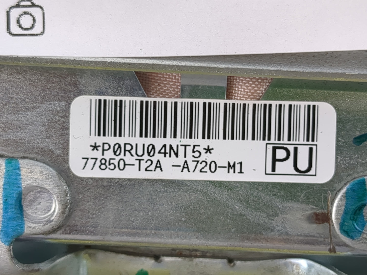 2013-2014 Honda Accord Air Bag Passenger Right Dashboard OEM P/N:77850-T2A-A720-M1 77850-T2A-A821-M1 Fits Fits 2013 2014 OEM