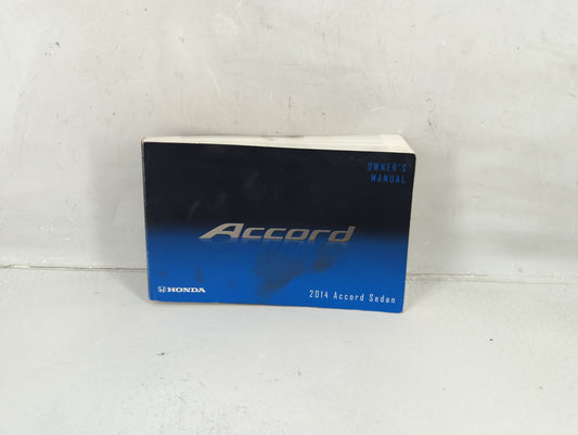 2014 Honda Accord Owners Manual Book Guide P/N:00X31-T2A-6100 OEM Used Auto Parts - Oemusedautoparts1.com