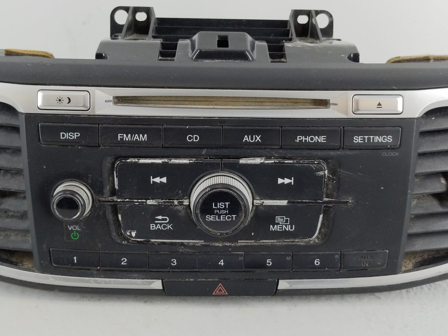 2013-2015 Honda Accord Radio AM FM Cd Player Receiver Replacement P/N:39100-T2A-A220 Fits Fits 2013 2014 2015 OEM Used Auto 