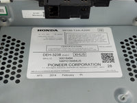 2013-2015 Honda Accord Radio AM FM Cd Player Receiver Replacement P/N:39100-T2A-A220 Fits Fits 2013 2014 2015 OEM Used Auto 