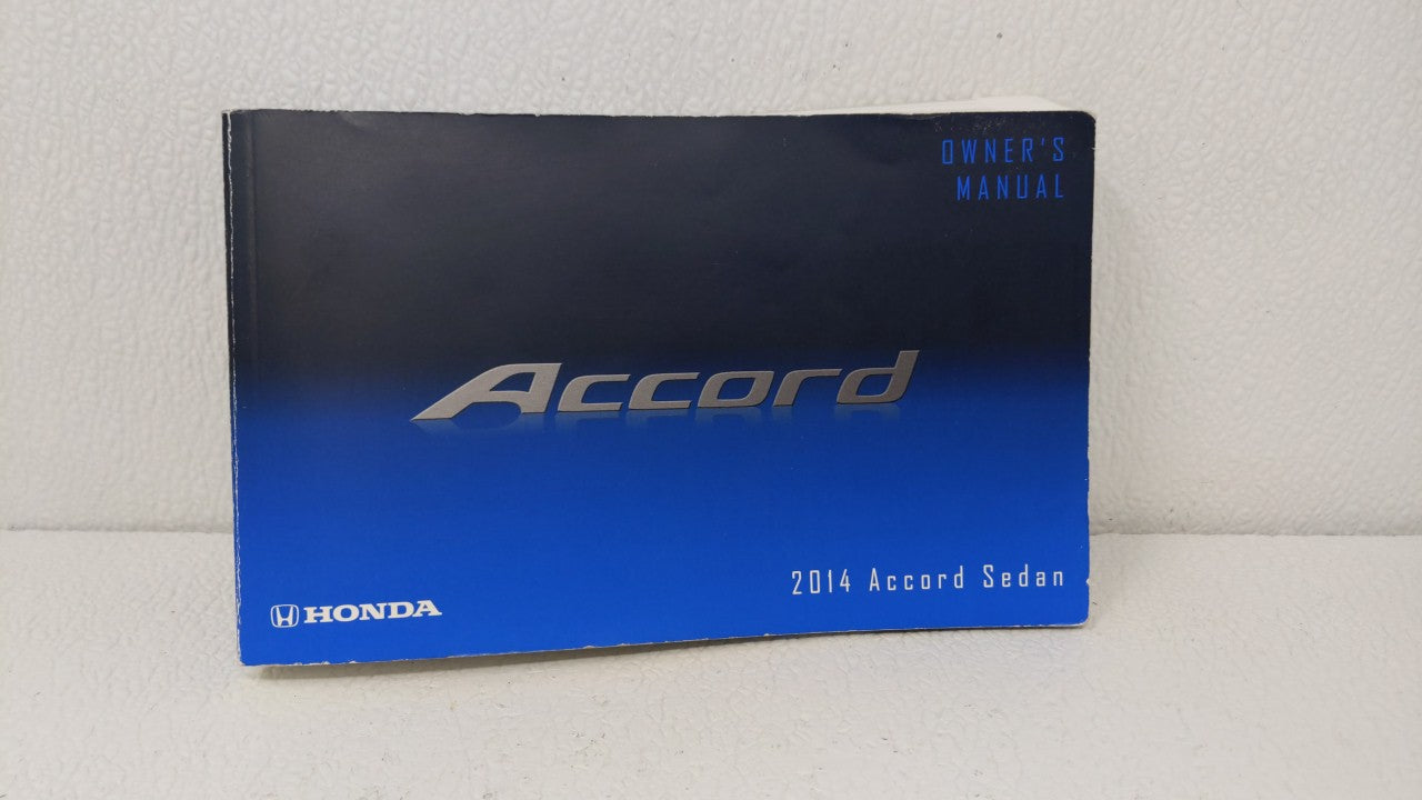 2014 Honda Accord Owners Manual Book Guide OEM Used Auto Parts - Oemusedautoparts1.com