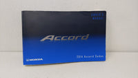 2014 Honda Accord Owners Manual Book Guide OEM Used Auto Parts - Oemusedautoparts1.com