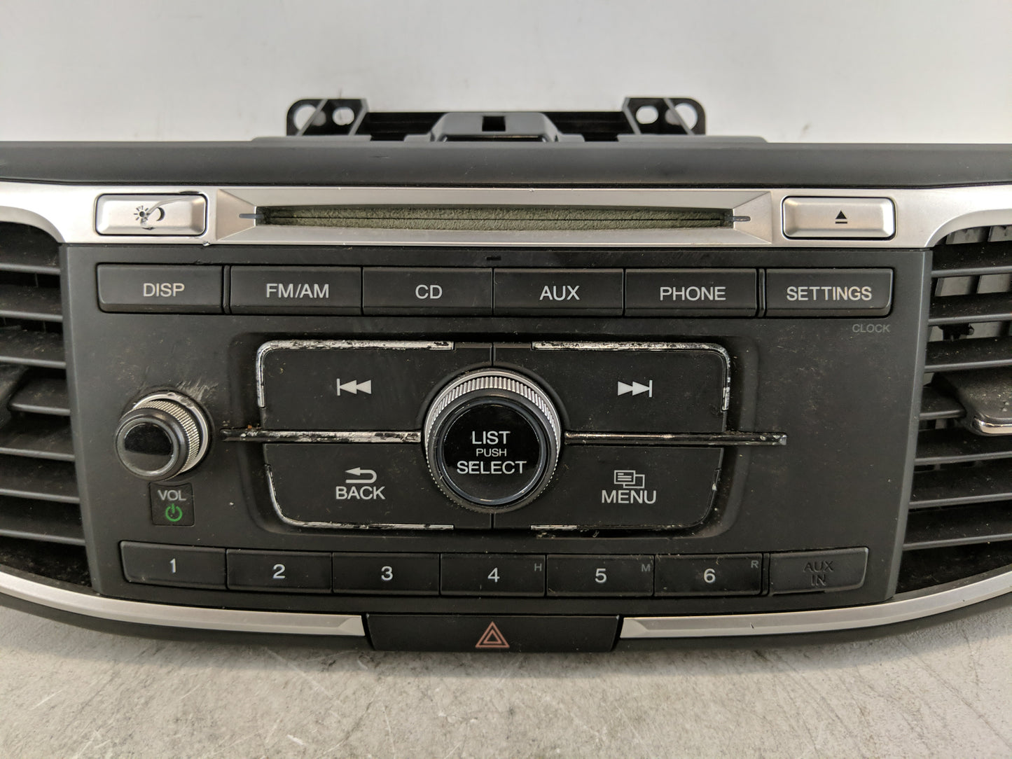 2013-2015 Honda Accord Radio AM FM Cd Player Receiver Replacement P/N:39100-T2A-A320 Fits Fits 2013 2014 2015 OEM Used Auto 