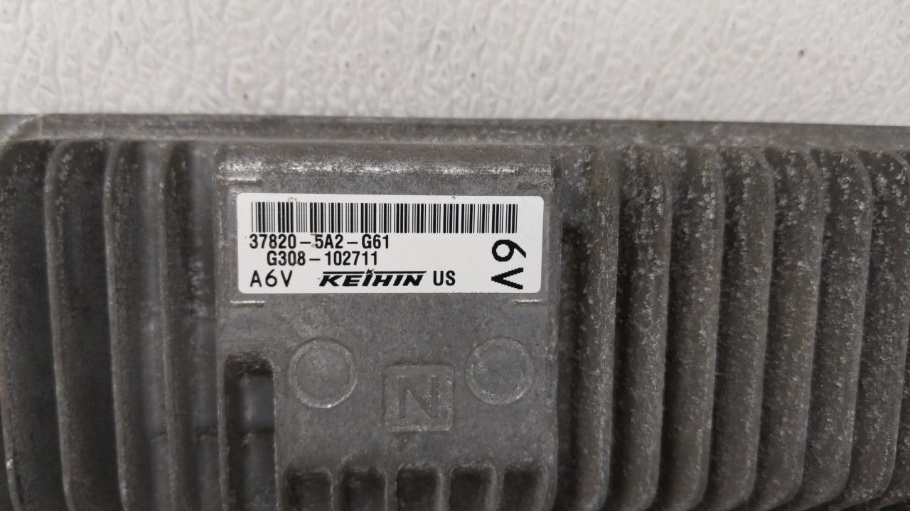 2014 Honda Accord PCM Engine Control Computer ECU ECM PCU OEM P/N:37820-5A2-G61 37820-5A2-B62 Fits OEM Used Auto Parts - Oem