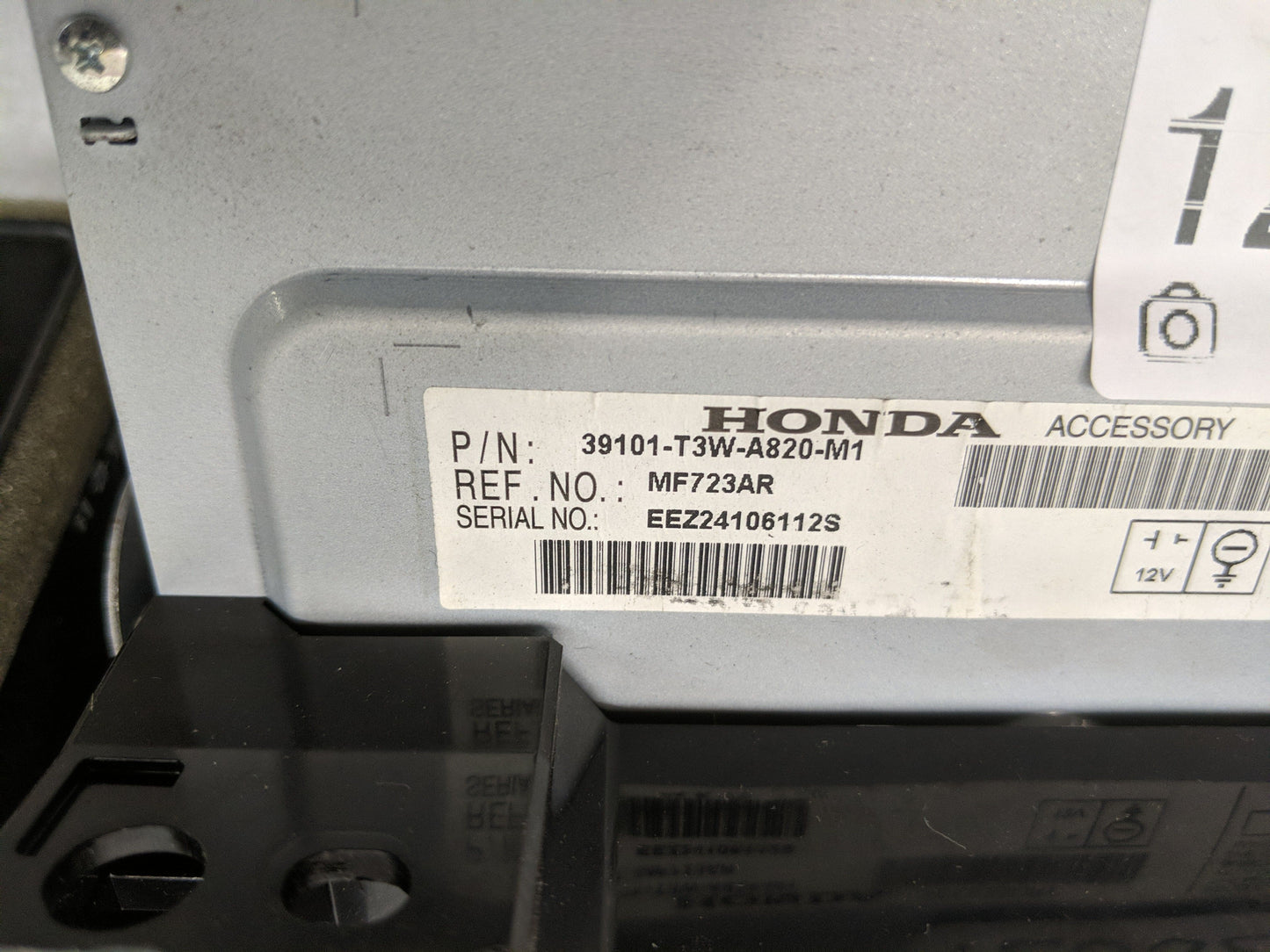 2014 Honda Accord Radio AM FM Cd Player Receiver Replacement P/N:39101-T3W-A820-M1 Fits OEM Used Auto Parts - Oemusedautopar