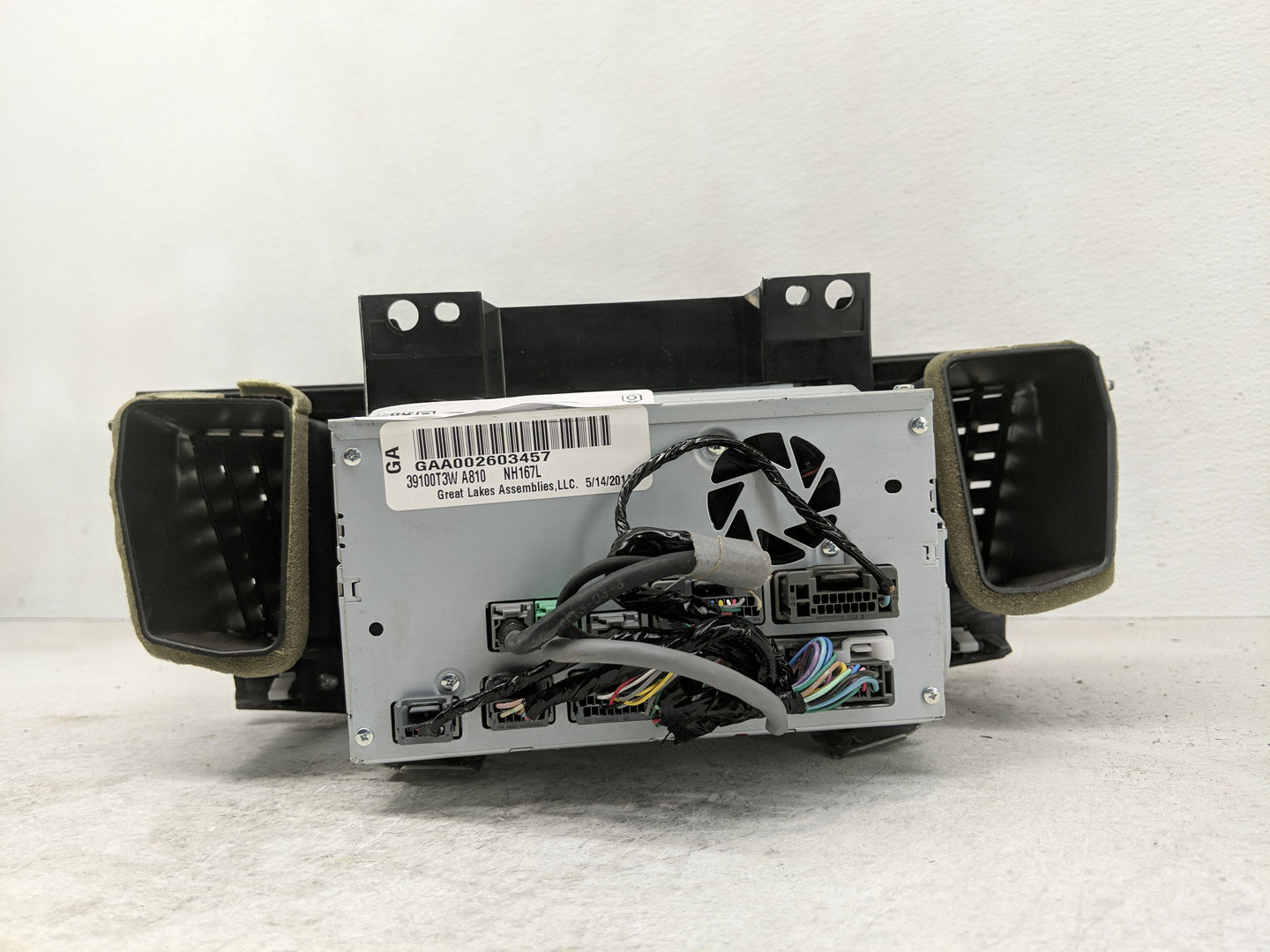 2014 Honda Accord Radio AM FM Cd Player Receiver Replacement P/N:39101-T3W-A820-M1 Fits OEM Used Auto Parts - Oemusedautopar