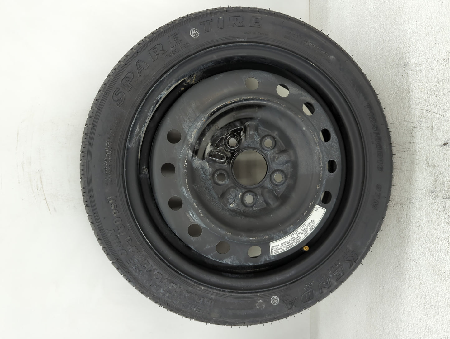 2014 Honda Accord Spare Donut Tire Wheel Rim Oem - Oemusedautoparts1.com