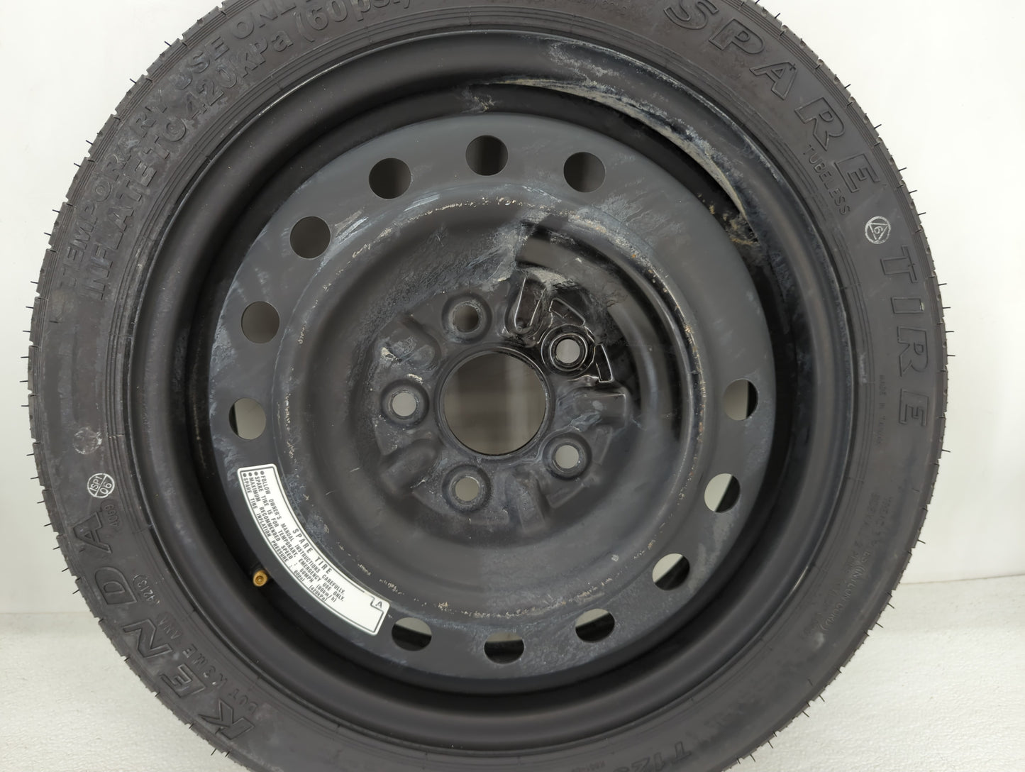 2014 Honda Accord Spare Donut Tire Wheel Rim Oem - Oemusedautoparts1.com