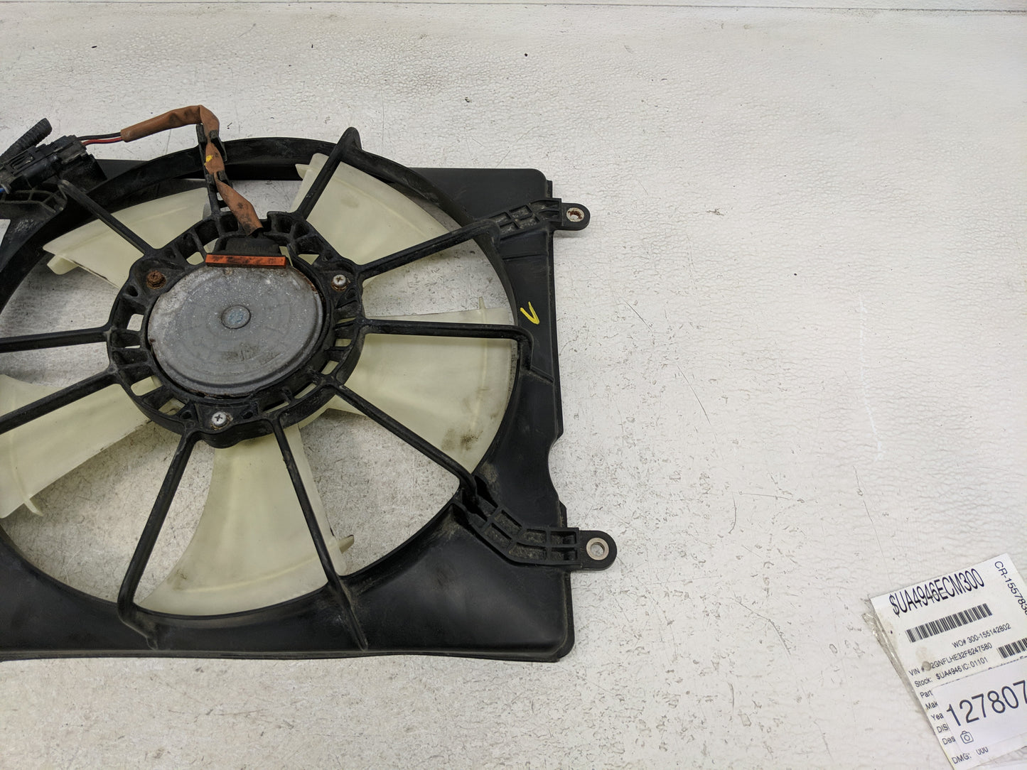 2013-2017 Honda Accord Electric Radiator Cooling Fan Motor Assembly P/N:38615R8AA01-PFM Fits OEM Used Auto Parts - Oemusedau