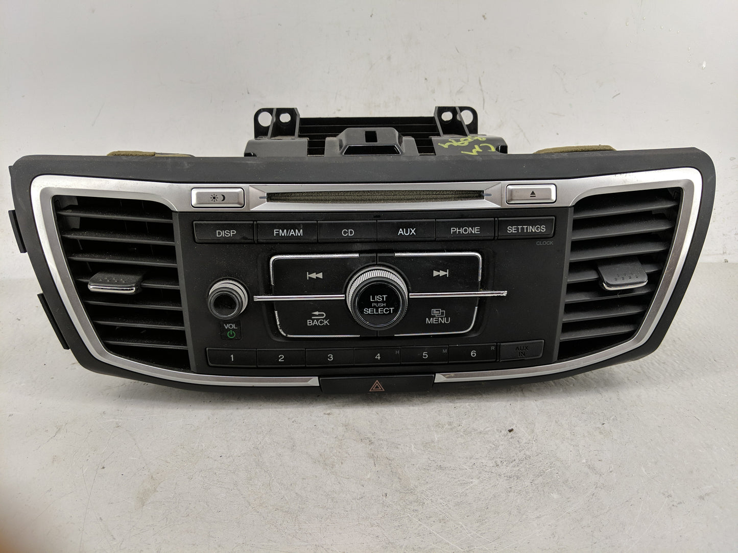 2013-2015 Honda Accord Radio AM FM Cd Player Receiver Replacement P/N:39100-T2A-A320 Fits Fits 2013 2014 2015 OEM Used Auto 