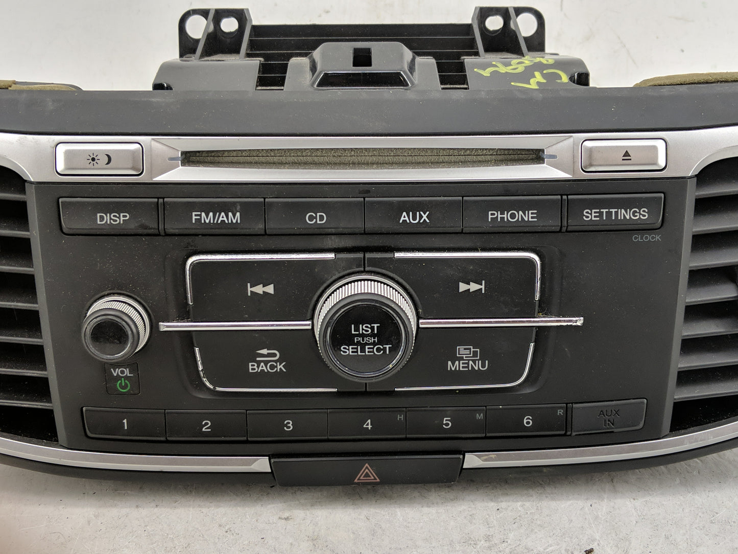 2013-2015 Honda Accord Radio AM FM Cd Player Receiver Replacement P/N:39100-T2A-A320 Fits Fits 2013 2014 2015 OEM Used Auto 