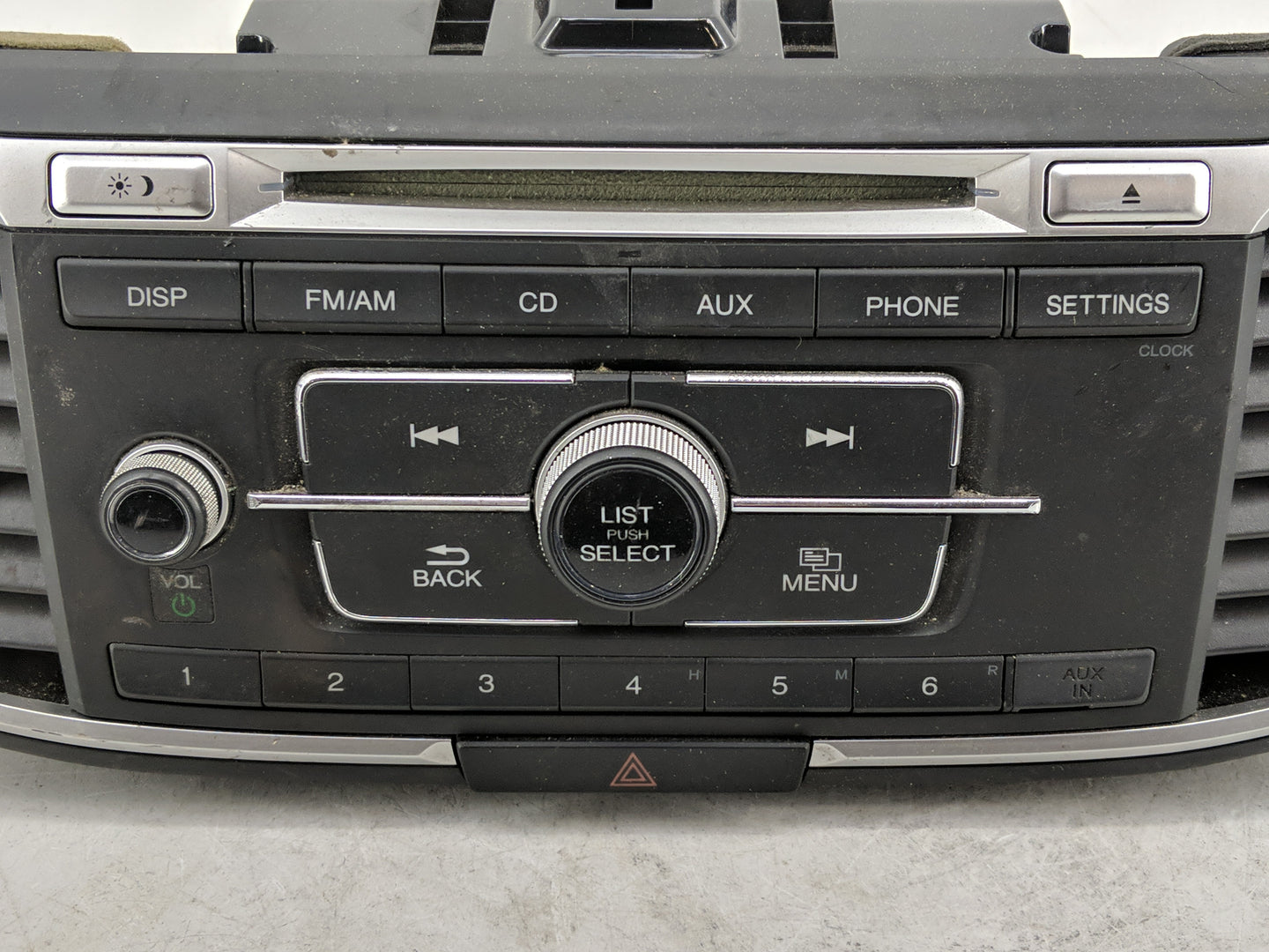 2013-2015 Honda Accord Radio AM FM Cd Player Receiver Replacement P/N:39100-T2A-A120 Fits Fits 2013 2014 2015 OEM Used Auto 