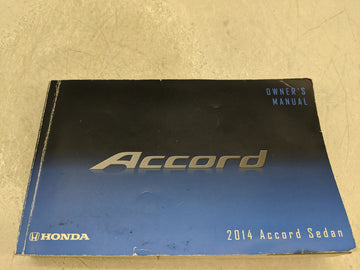 2014 Honda Accord Owners Manual Book Guide OEM Used Auto Parts - Oemusedautoparts1.com
