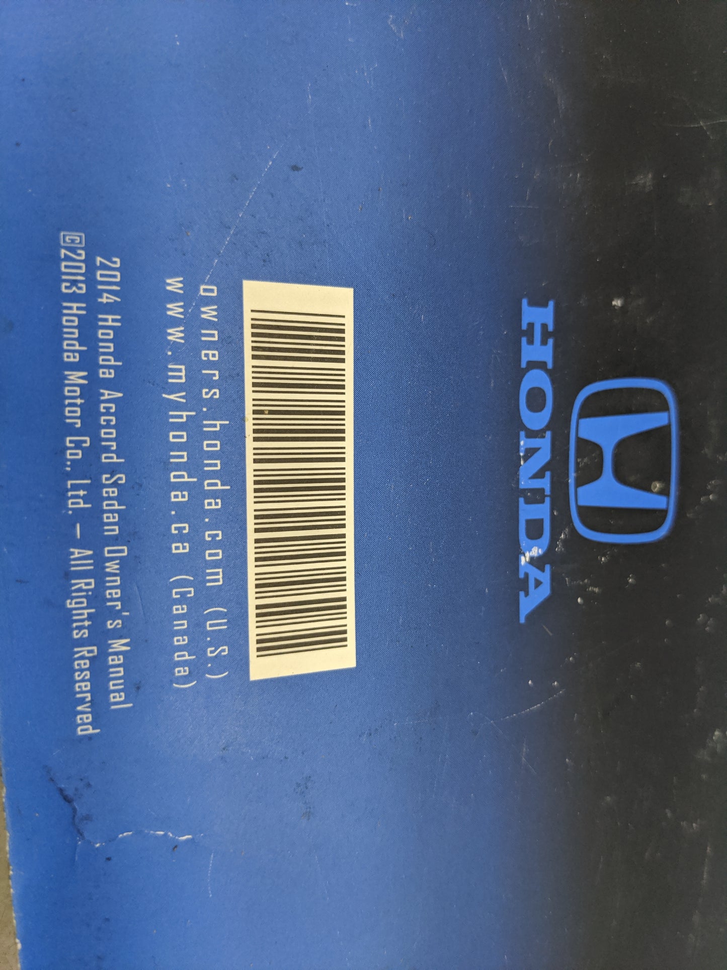 2014 Honda Accord Owners Manual Book Guide OEM Used Auto Parts - Oemusedautoparts1.com