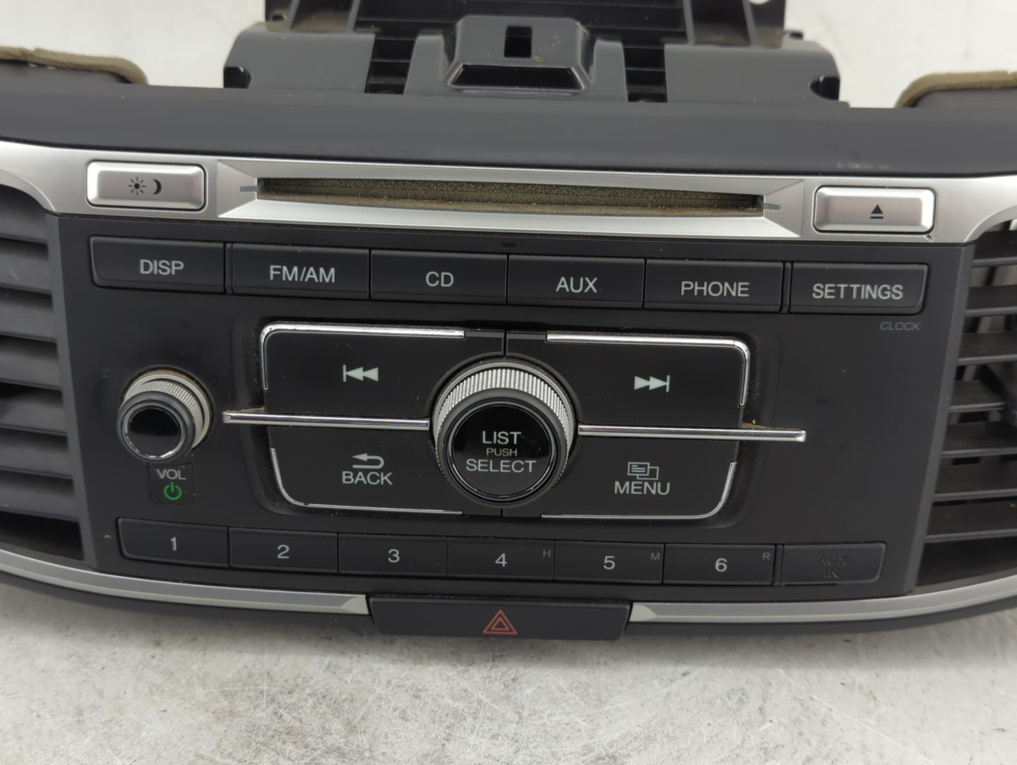 2013-2015 Honda Accord Radio AM FM Cd Player Receiver Replacement P/N:39100-T2A-A220 Fits Fits 2013 2014 2015 OEM Used Auto 