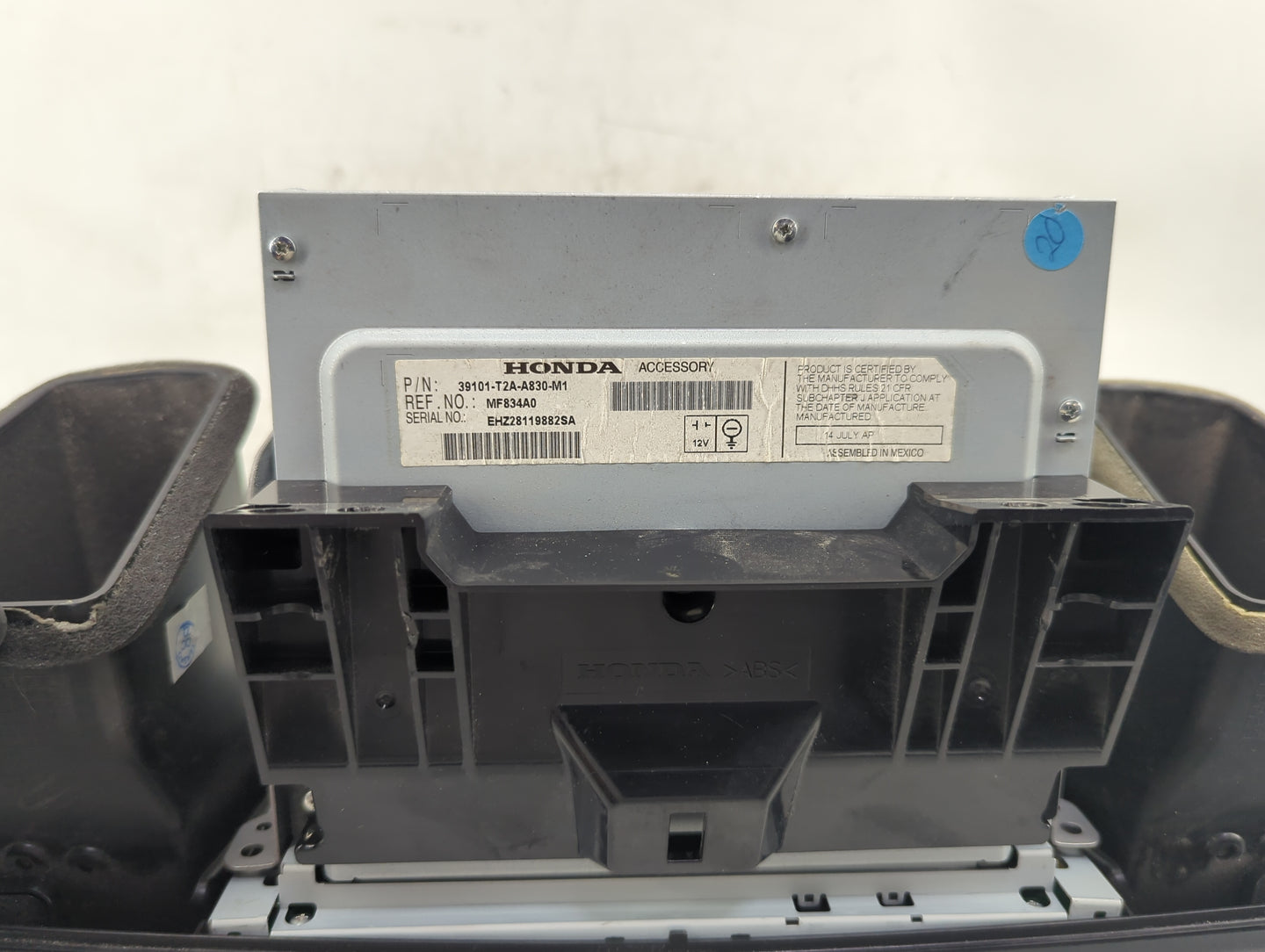 2013-2015 Honda Accord Radio AM FM Cd Player Receiver Replacement P/N:39101-T2A-A830-M1 39100T2A A820 Fits Fits 2013 2014 20