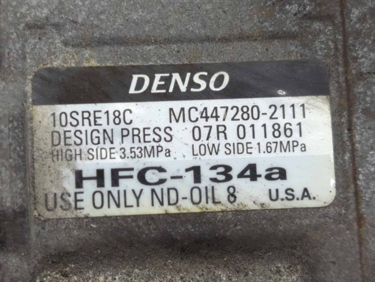 2013-2017 Honda Accord Air Conditioning A/c Ac Compressor Oem - Oemusedautoparts1.com