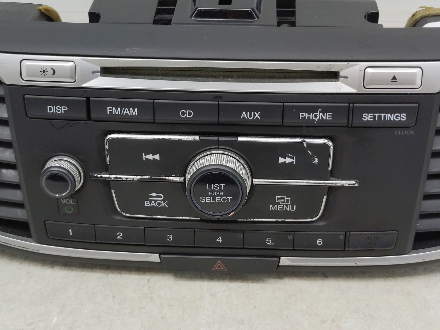 2013-2015 Honda Accord Radio AM FM Cd Player Receiver Replacement P/N:39100-T2A-A220 Fits Fits 2013 2014 2015 OEM Used Auto 