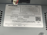 2014 Honda Accord Radio AM FM Cd Player Receiver Replacement P/N:39100-T2A-A220 Fits OEM Used Auto Parts - Oemusedautoparts1