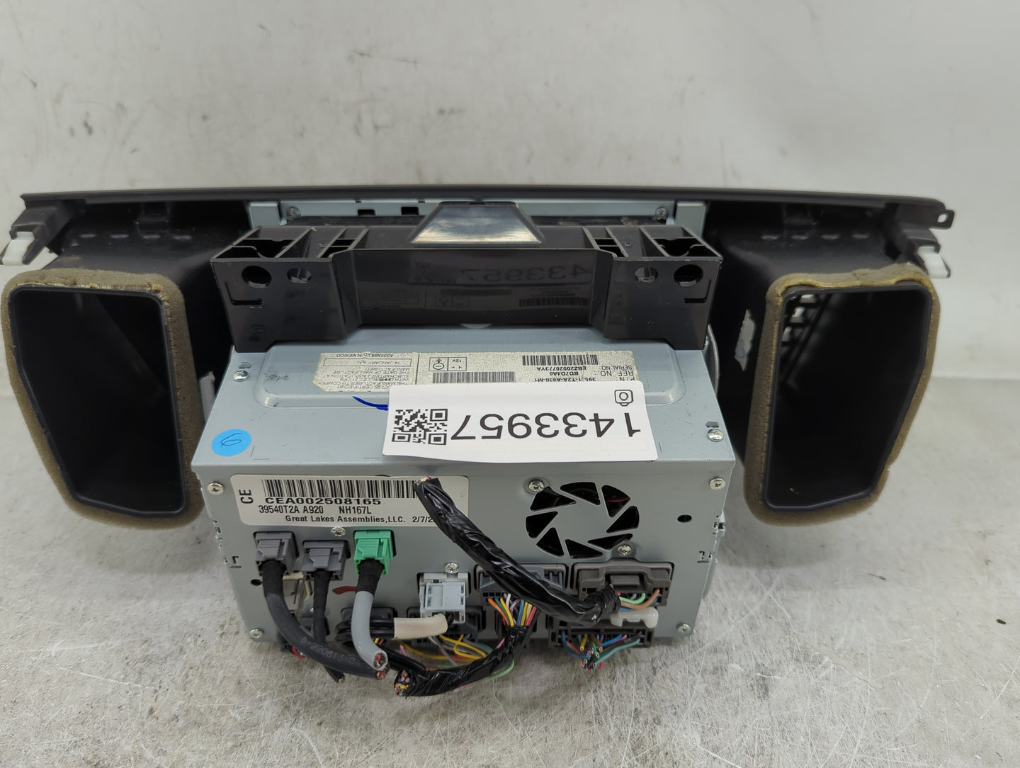 2013-2015 Honda Accord Radio AM FM Cd Player Receiver Replacement P/N:39540T2A A920 39541-T2A-A930-M1 Fits Fits 2013 2014 20