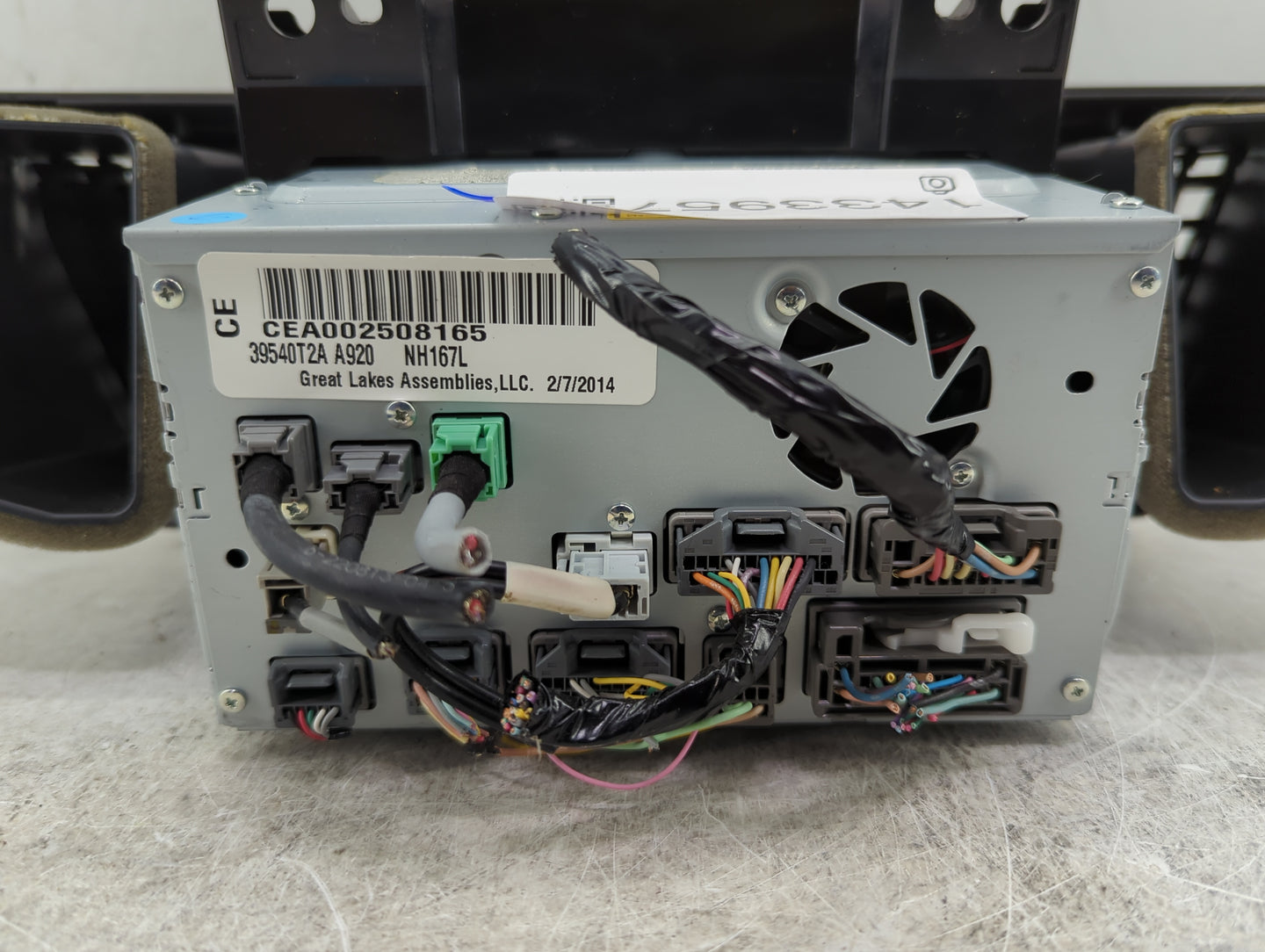 2013-2015 Honda Accord Radio AM FM Cd Player Receiver Replacement P/N:39540T2A A920 39541-T2A-A930-M1 Fits Fits 2013 2014 20
