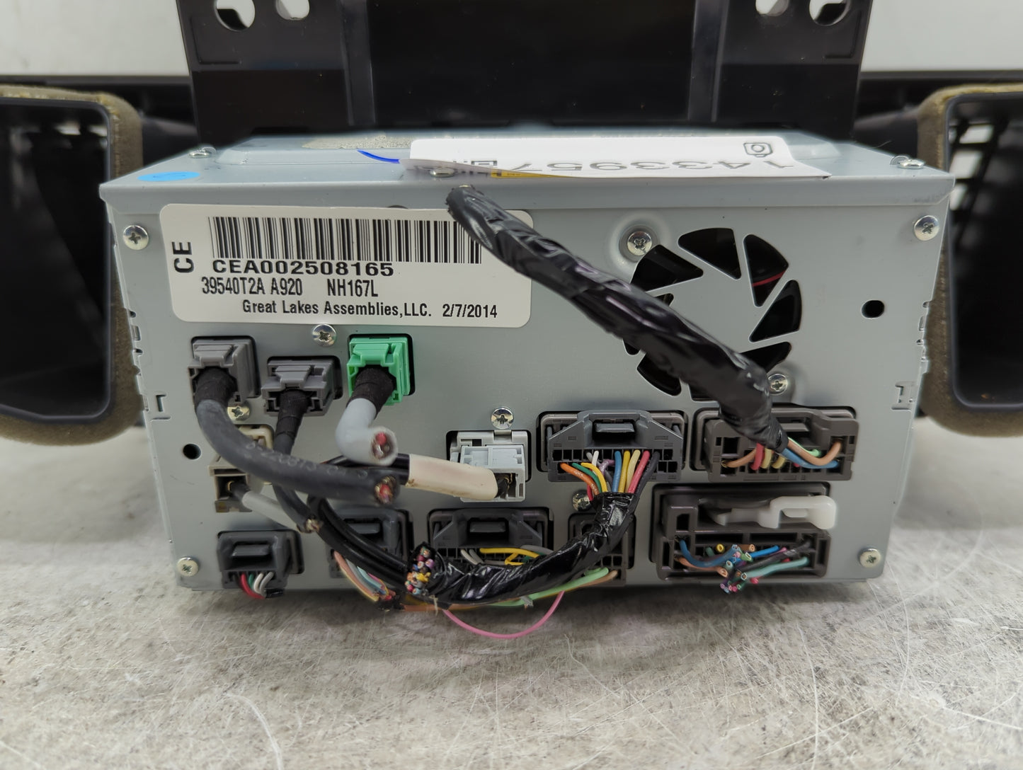 2013-2015 Honda Accord Radio AM FM Cd Player Receiver Replacement P/N:39540T2A A920 39541-T2A-A930-M1 Fits Fits 2013 2014 20