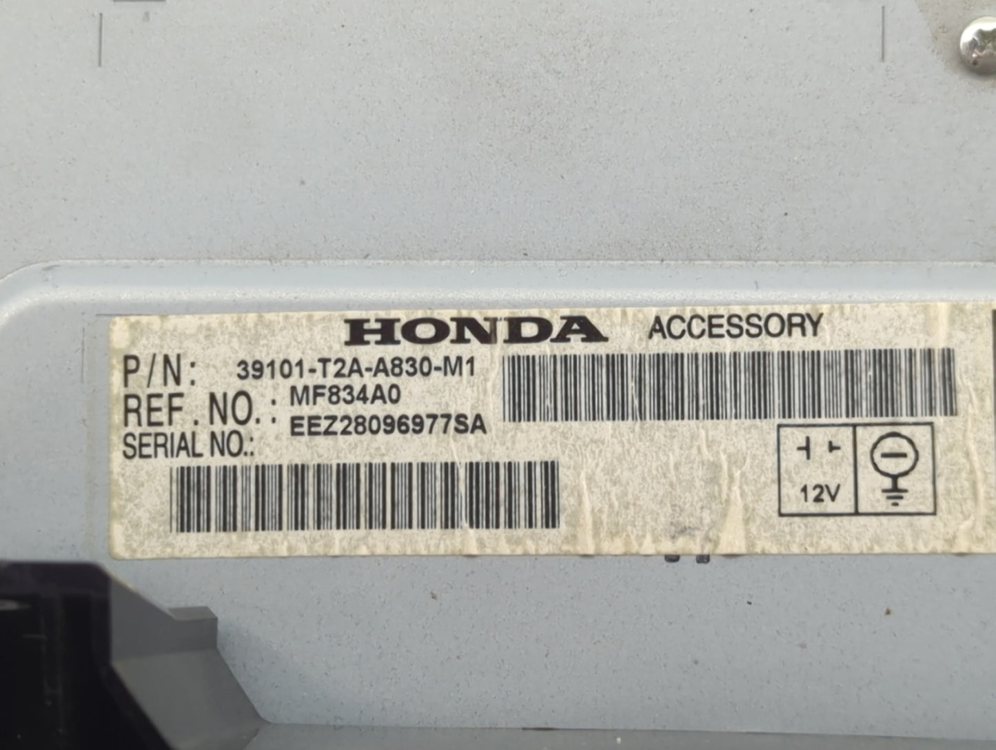 2013-2015 Honda Accord Radio AM FM Cd Player Receiver Replacement P/N:39101-T2A-A830-M1 MF834A0 Fits Fits 2013 2014 2015 OEM