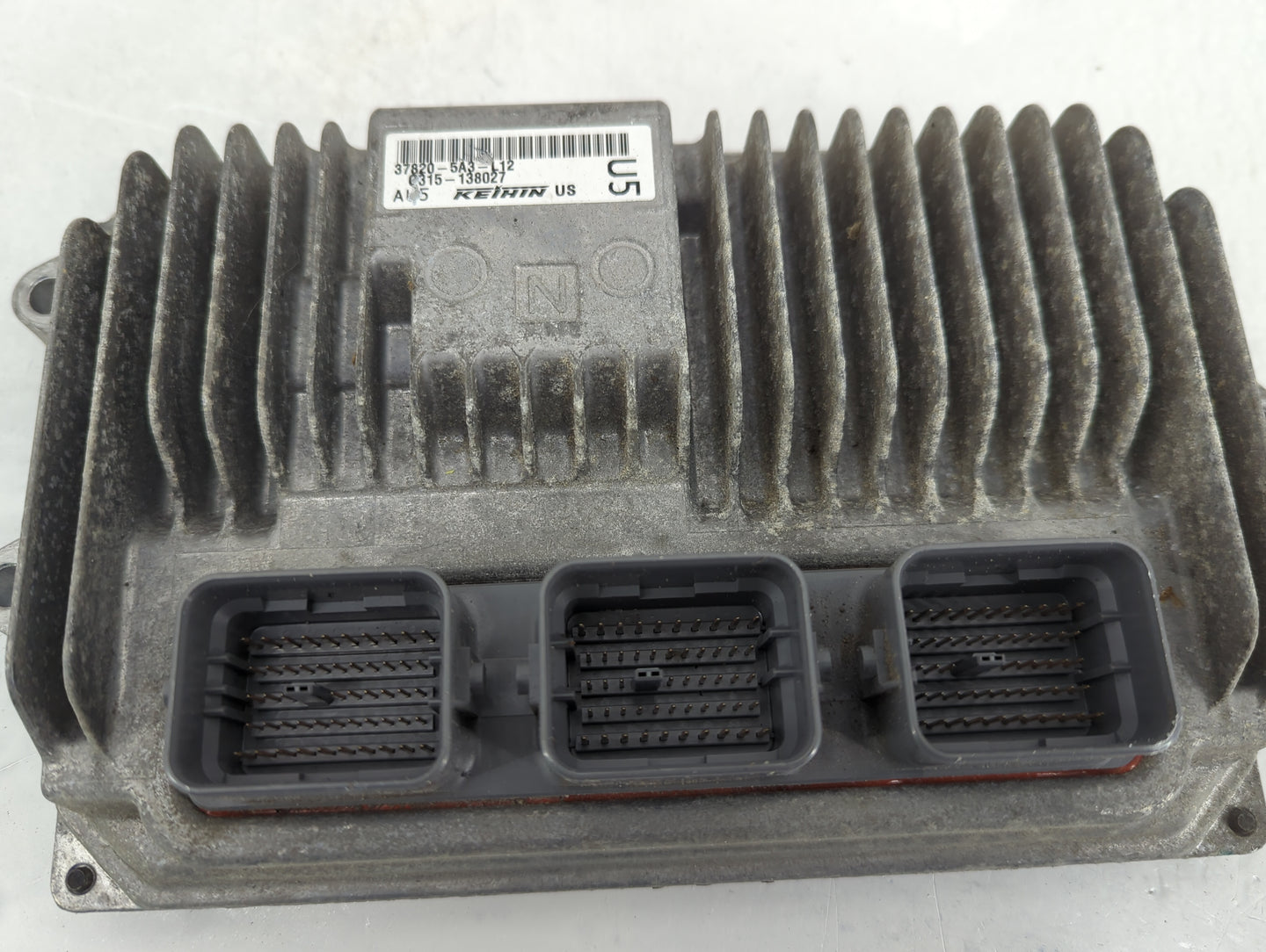 2014 Honda Accord PCM Engine Control Computer ECU ECM PCU OEM P/N:37820-5A3-L12 Fits OEM Used Auto Parts - Oemusedautoparts1