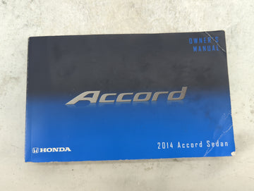 2014 Honda Accord Owners Manual Book Guide P/N:31T2A610 00X31-T2A-6100 OEM Used Auto Parts