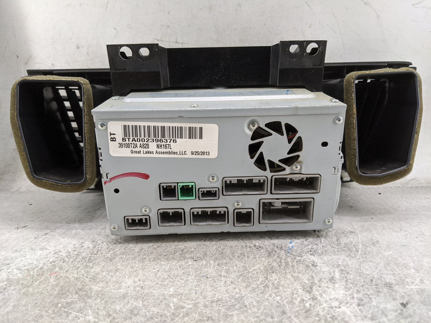 2013-2015 Honda Accord Radio AM FM Cd Player Receiver Replacement P/N:39100T2A A820 39100T2AA820 Fits Fits 2013 2014 2015 OE