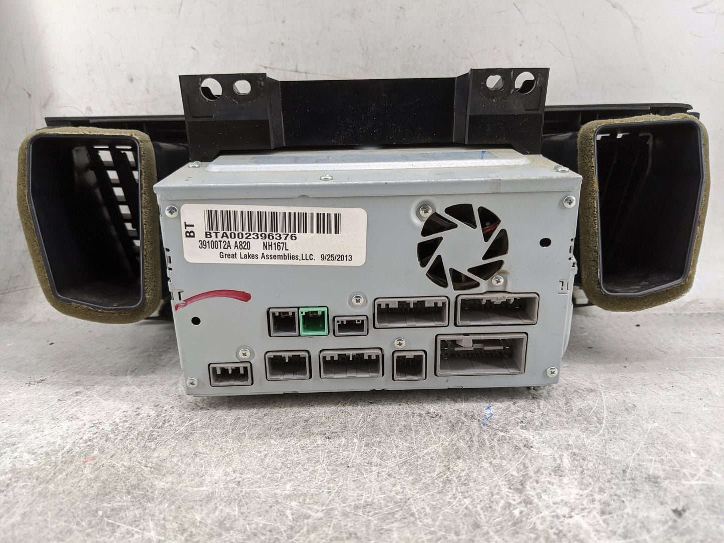 2013-2015 Honda Accord Radio AM FM Cd Player Receiver Replacement P/N:39100T2A A820 39100T2AA820 Fits Fits 2013 2014 2015 OE
