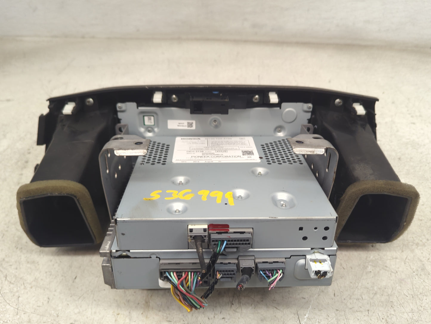 2013-2015 Honda Accord Radio AM FM Cd Player Receiver Replacement P/N:39100-T2A-A120 AJDK070, DEH-3138 Fits Fits 2013 2014 2