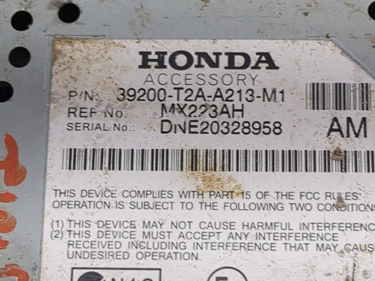 2013-2015 Honda Accord Audio Control Module 39200-t2a-a213-m1|mx223ah - Oemusedautoparts1.com
