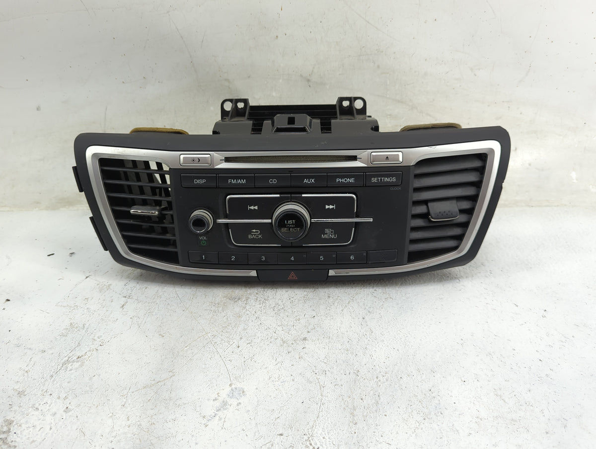 2013-2015 Honda Accord Radio AM FM Cd Player Receiver Replacement P/N:39100-T2A-A320 Fits Fits 2013 2014 2015 OEM Used Auto 