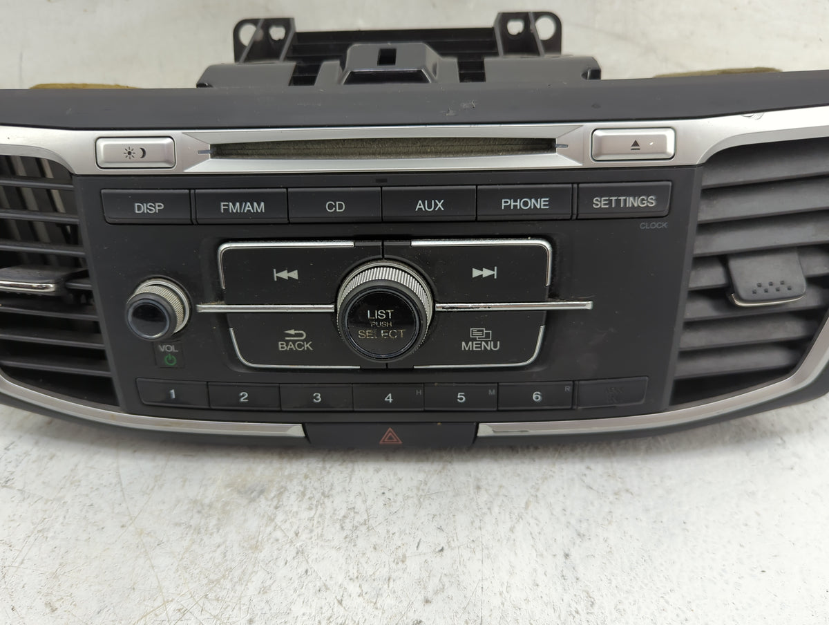 2013-2015 Honda Accord Radio AM FM Cd Player Receiver Replacement P/N:39100-T2A-A320 Fits Fits 2013 2014 2015 OEM Used Auto 