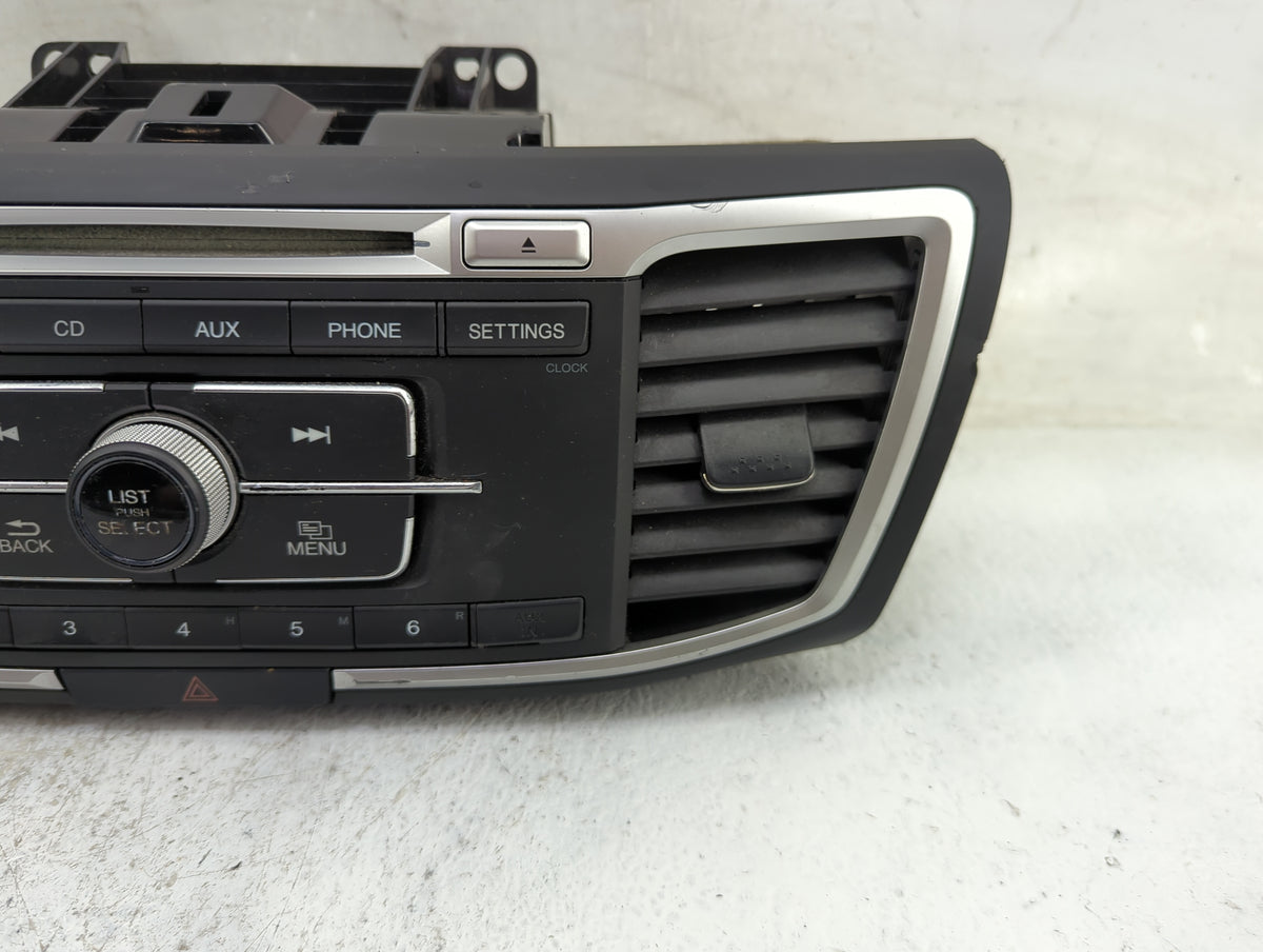 2013-2015 Honda Accord Radio AM FM Cd Player Receiver Replacement P/N:39100-T2A-A320 Fits Fits 2013 2014 2015 OEM Used Auto 