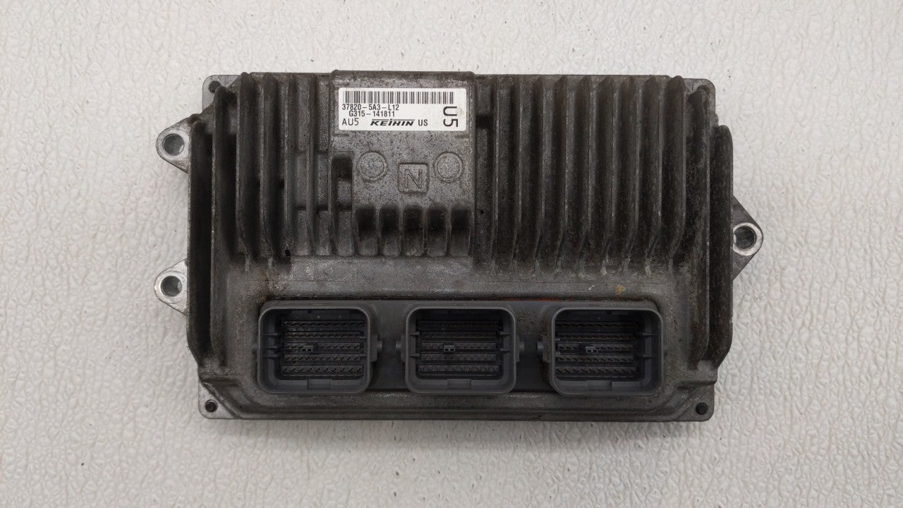 2014 Honda Accord PCM Engine Control Computer ECU ECM PCU OEM P/N:37820-5A3-L12 37820-5A2-B52, 37820-5A3-L11 Fits OEM Used A