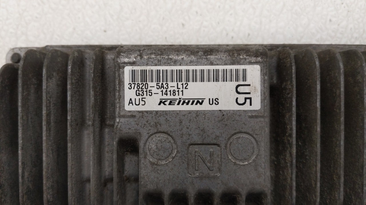 2014 Honda Accord PCM Engine Control Computer ECU ECM PCU OEM P/N:37820-5A3-L12 37820-5A2-B52, 37820-5A3-L11 Fits OEM Used A