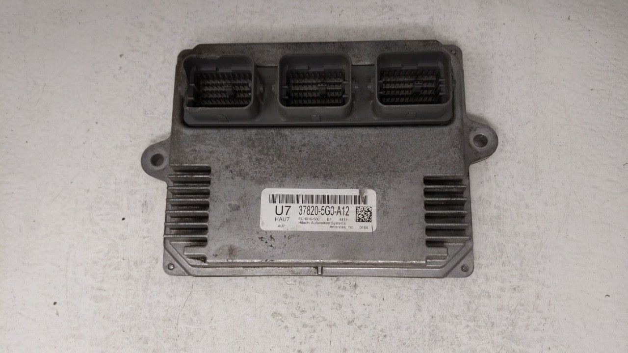 2014-2015 Honda Accord PCM Engine Control Computer ECU ECM PCU OEM P/N:37820-5G0-A12 Fits Fits 2014 2015 OEM Used Auto Parts
