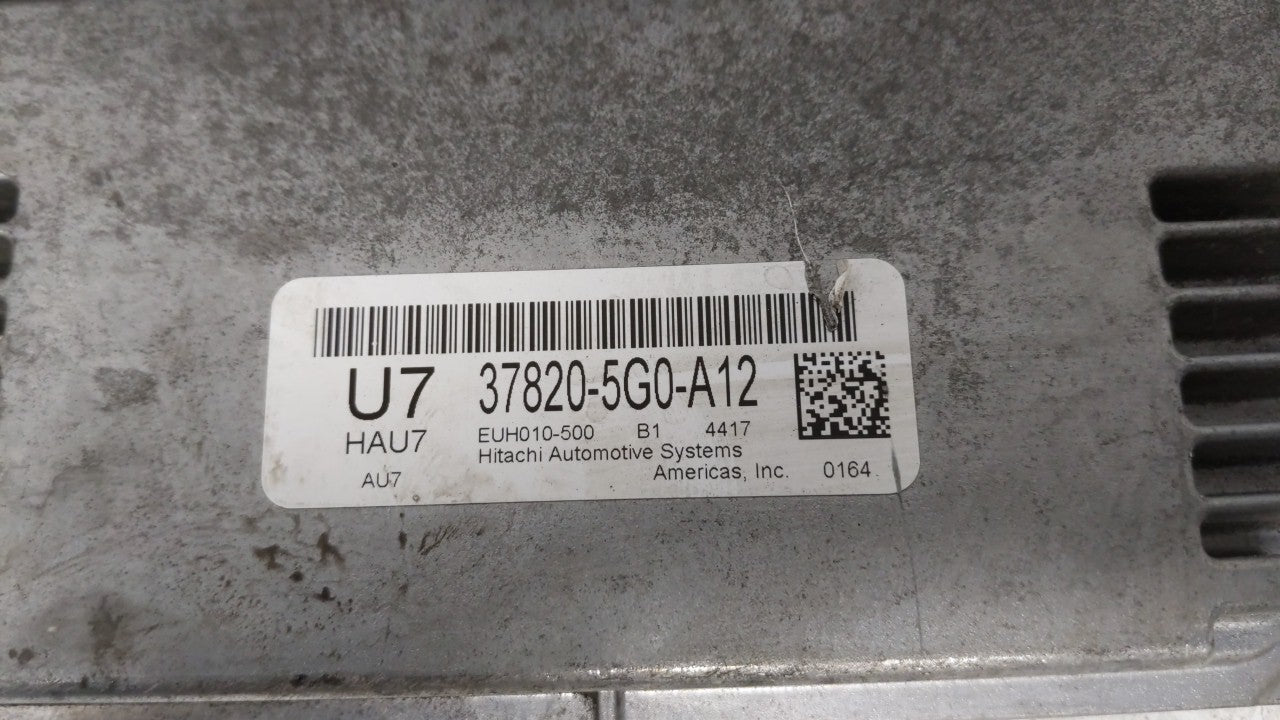 2014-2015 Honda Accord PCM Engine Control Computer ECU ECM PCU OEM P/N:37820-5G0-A12 Fits Fits 2014 2015 OEM Used Auto Parts