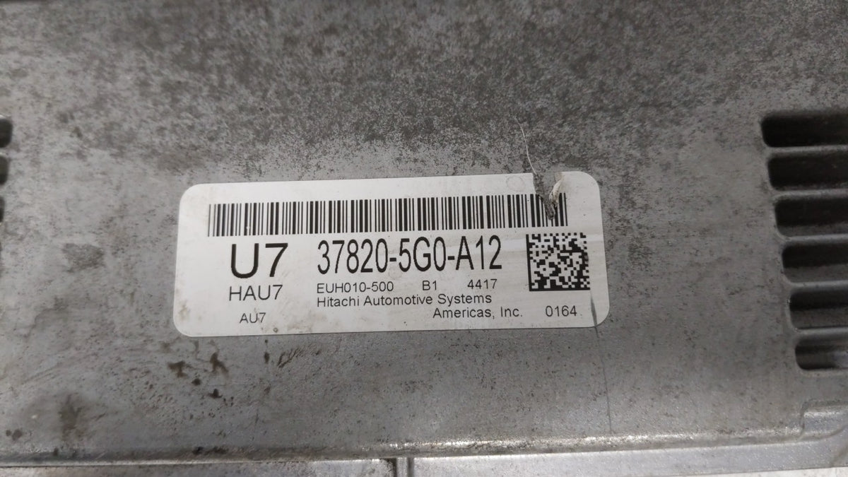2014-2015 Honda Accord PCM Engine Control Computer ECU ECM PCU OEM P/N:37820-5G0-A12 Fits 2014 2015 OEM Used Auto Parts - Oe