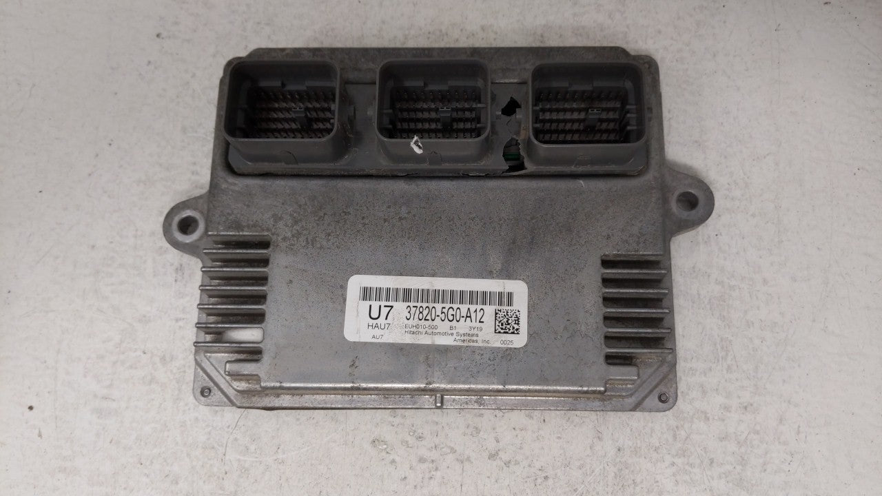 2014-2015 Honda Accord PCM Engine Control Computer ECU ECM PCU OEM P/N:37820-5G0-A12 Fits Fits 2014 2015 OEM Used Auto Parts